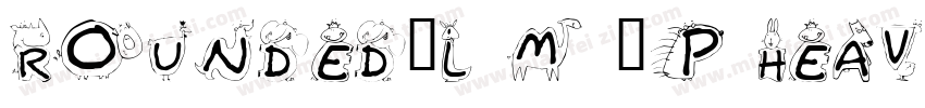 Rounded-L M 2p heav字体转换